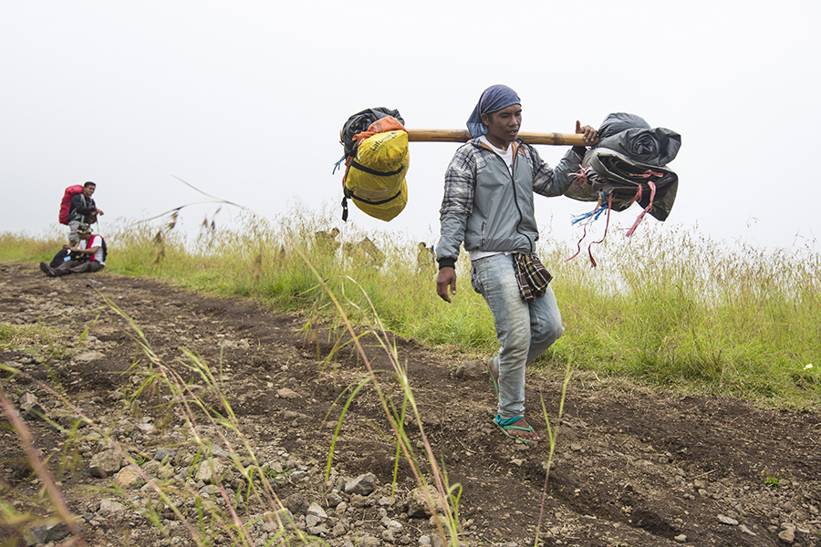 Lombok Island Rinjani Porters