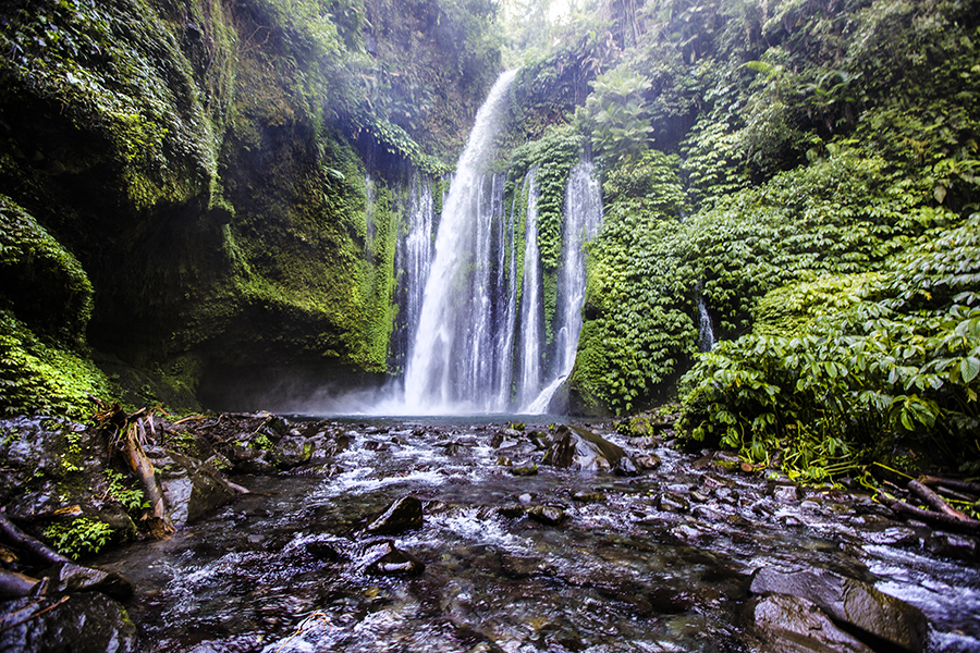 Lombok Island Rinjani Waterfall